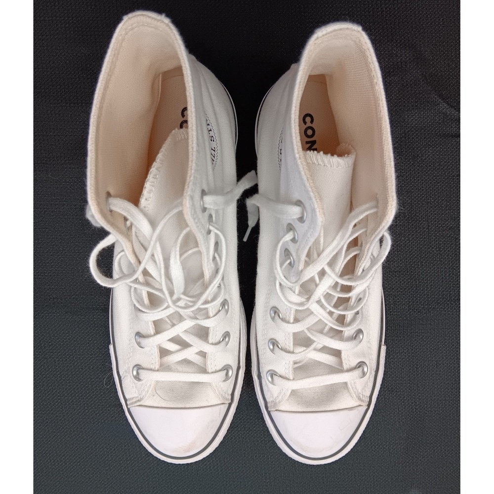 Converse Chuck Taylor All Star Lift Hi White Platform Sneaker 560846F Womens 8.5